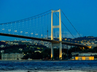 Fototapeta na wymiar Bosphorus bridge, Istanbul, Turkey