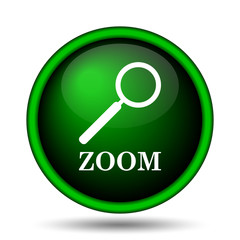 Zoom with loupe icon