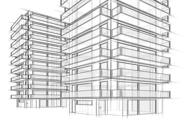 Hochhaus Entwurf
