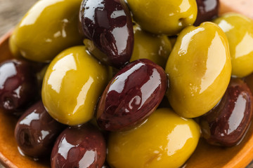 Different olive fruits