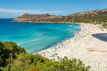 Ostriconi beach in Balagne region of Corsica