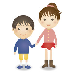 子供　姉弟