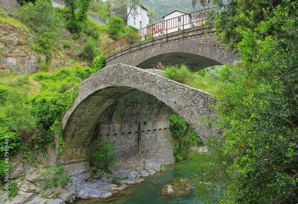 Canvas Prints Airole Bruecke - Airole Bridge 01