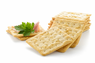 Crackers with Ham