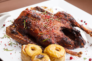 Christmas roast goose