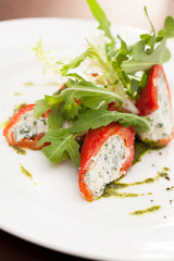 little sweet peppers filled with cheese