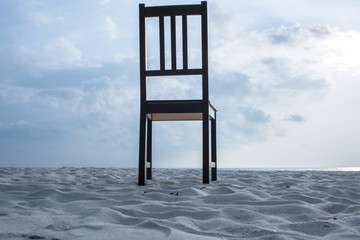 Chair on the beach.