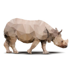 polygonal rhinoceros © Andriy Dykun