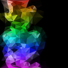 polygonal abstract composition