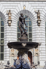 Obraz premium Neptune fountain in Gdansk