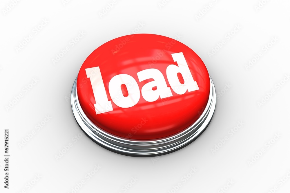 Poster Load on digitally generated red push button