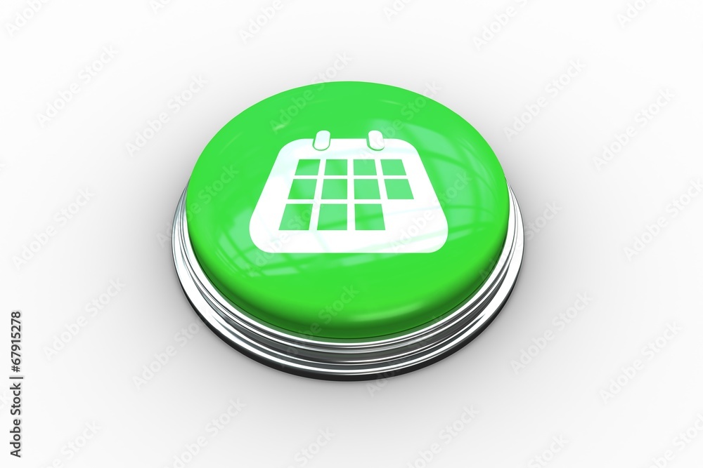 Poster Composite image of calendar graphic on button