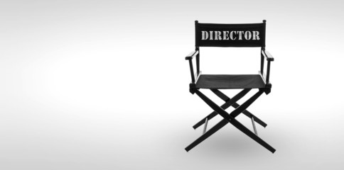 Director chair -including clipping path