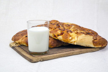 pita bread with milk