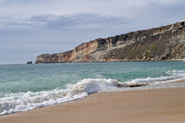 plaża w Nazare w Portugalii