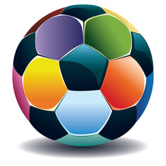 Colorful Soccer Ball