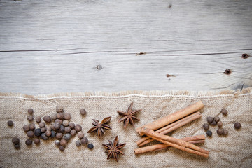 Retro spices background