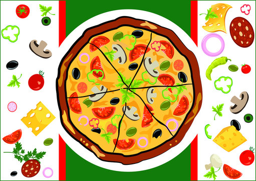 2 Best Pizza Dessin Images Stock Photos Vectors Adobe Stock