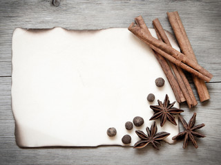 Retro spices background