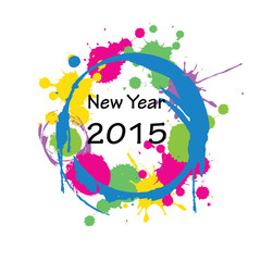 Fototapeta na wymiar New Year 2015