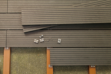terrasse en plancher composite