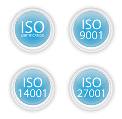 Blue iso buttons