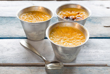 egg flan, homemade