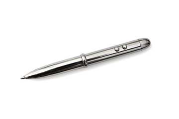 Silver pen with laser pointer