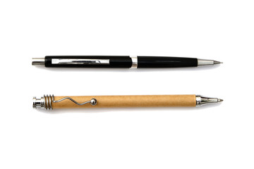 wooden pen and mechanical pencil