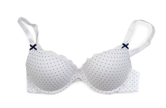 Bright simple bra with polka dots.