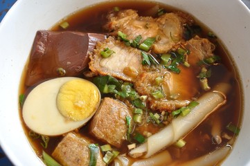 Paste of rice flour with pork