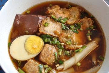 Paste of rice flour with pork