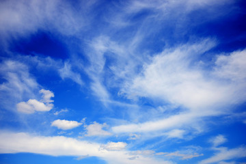 Blue sky with white clouds