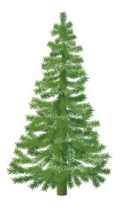 Christmas tree with snowflakes