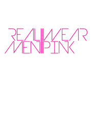 Real Men Wear Pink Cool Design Logo