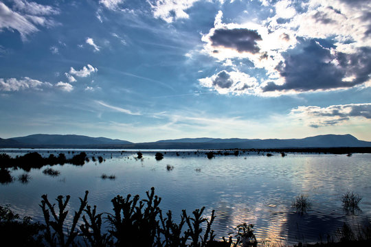 Krbava field of Lika blue lake