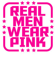 Real Men Wear Pink Text Logo