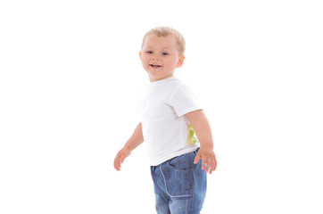Fototapeta premium Little boy smiles