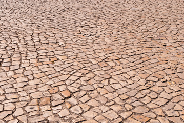 Cobblestone texture background.