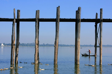 U Bein bridge, Amarapura, Myanmar