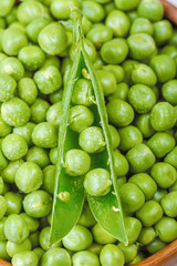 Green spring peas