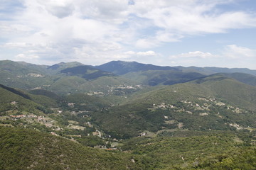 Paysage de montagne dans les Cévennes