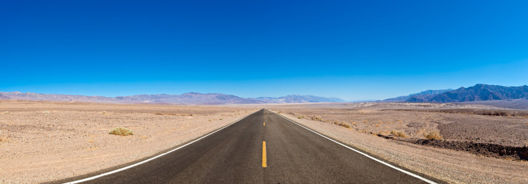 Open road, Death Valley, California