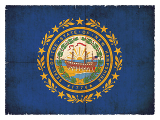 Obraz premium Grunge-Flagge New Hampshire (USA)