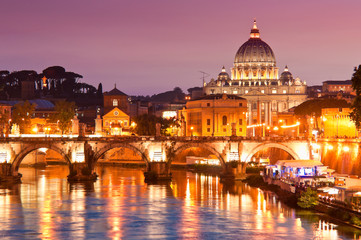 Fototapeta na wymiar St Peter's Basilica, Vatican City, Rome