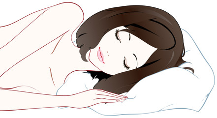 女性　美容　枕