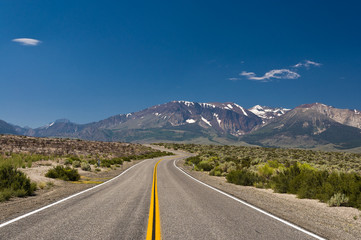 Highway in the desert