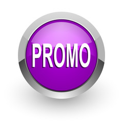 promo pink glossy web icon