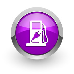 fuel pink glossy web icon