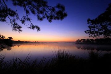 Obraz premium lake on the mountain